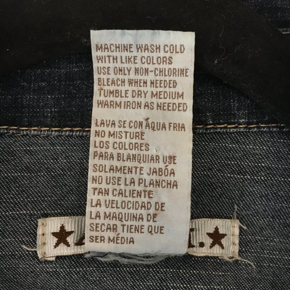 A.M.I. Blue Mediana Denim Jacket - Picture 11 of 11